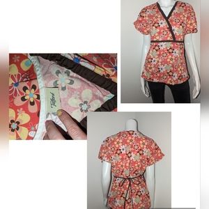 Size small scrub top